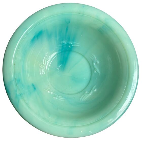 Vintage Avon Pitcher & Basin w/ Stopper Set Decanter Jadeite Empty Bath Bottle - Picture 9 of 10